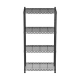 Darrahopens Furniture > Dining > Kitchen & Dining Trolleys Artiss 4-Tier Shelving Unit Adjustable Garage Storage Shelves Kitchen Rack Steel