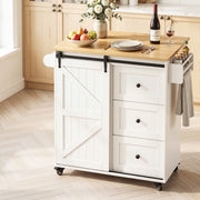 Darrahopens Furniture > Dining > Kitchen & Dining Trolleys Artiss Kitchen Island Trolley Rolling Serving Cart Storage Drawer Cabinet 100cm In Australia - Darrahopens