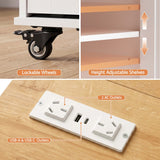 Darrahopens Furniture > Dining > Kitchen & Dining Trolleys Artiss Kitchen Island Trolley Rolling Serving Cart Storage Drawer Cabinet 100cm In Australia - Darrahopens
