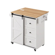 Darrahopens Furniture > Dining > Kitchen & Dining Trolleys Artiss Kitchen Island Trolley Rolling Serving Cart Storage Drawer Cabinet 100cm In Australia - Darrahopens