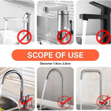 Darrahopens Furniture > Dining > Kitchen & Dining Trolleys Multifunctional Faucet Shelf Kitchen Storage Sink Draining Basket Household Rack - Black