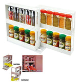 Darrahopens Furniture > Dining > Kitchen & Dining Trolleys Slide Cabinet Organiser Rack Storage Pantry Kitchen Shelf Spice Jars Can Holder