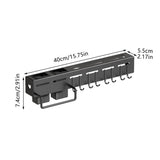 Darrahopens Furniture > Dining > Kitchen & Dining Trolleys Stainless Steel Kitchen Utensil Storage Rack Organiser Knife Pan Holder Shelves