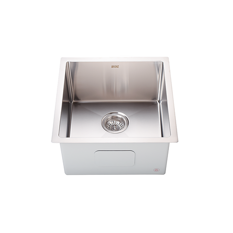 Darrahopens Furniture > Dining > Kitchen Sinks 450x450mm Handmade Stainless Steel Undermount / Topmount Kitchen Laundry Sink with Waste