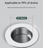 5 PCS Universal Pop-Up Sink Drain Stopper with Anti-Clog Filter Basket - Stainless Steel Hair Catcher & Anti-Odor Plug