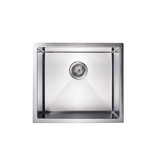 Darrahopens Furniture > Dining > Kitchen Sinks 510x450mm Handmade Stainless Steel Undermount / Topmount Kitchen Laundry Sink with Waste