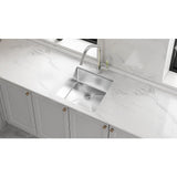 Darrahopens Furniture > Dining > Kitchen Sinks 510x450mm Handmade Stainless Steel Undermount / Topmount Kitchen Laundry Sink with Waste