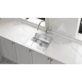 Darrahopens Furniture > Dining > Kitchen Sinks 510x450mm Handmade Stainless Steel Undermount / Topmount Kitchen Laundry Sink with Waste