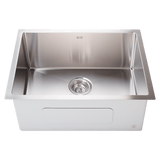 Darrahopens Furniture > Dining > Kitchen Sinks 600x450mm Handmade 1.5mm 16 Gauge Stainless Steel Kitchen Laundry Sink with Waste In Australia - Darrahopens