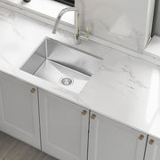 Darrahopens Furniture > Dining > Kitchen Sinks 600x450mm Handmade 1.5mm 16 Gauge Stainless Steel Kitchen Laundry Sink with Waste In Australia - Darrahopens