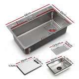 Darrahopens Furniture > Dining > Kitchen Sinks Cefito Kitchen Sink 304 Stainless Steel Bar Sink Millet Grain Water Basin Sink