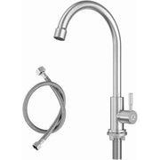 Darrahopens Furniture > Dining > Kitchen Sinks Cold Water Faucet for Kitchen with 304 Stainless Steel Nuts, cold water use, stainless steel construction, daily sink use In Australia - Darrahopens