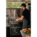 Freestanding Stainless Steel Kitchen Sink 120x50x79cm – Commercial Utility Wash Basin