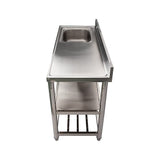 Darrahopens Furniture > Dining > Kitchen Sinks Freestanding Stainless Steel Kitchen Sink 120x50x79cm – Commercial Utility Wash Basin