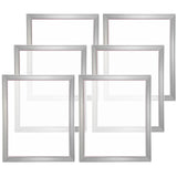 Darrahopens Furniture > Dining > Kitchen Sinks VEVOR Screen Printing Kit, 6 Pieces Aluminum Silk Screen Printing Frames, 20x24inch Silk Screen Printing Frame with 160 Count Mesh, High Tension Nylon Mesh and Sealing Tape for T-shirts DIY Printing