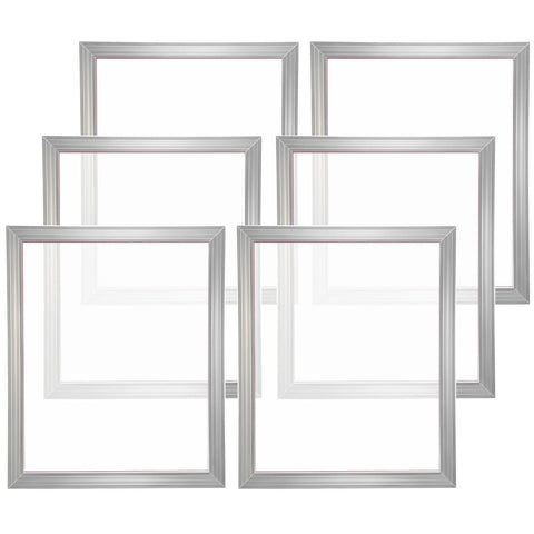 Darrahopens Furniture > Dining > Kitchen Sinks VEVOR Screen Printing Kit, 6 Pieces Aluminum Silk Screen Printing Frames, 20x24inch Silk Screen Printing Frame with 160 Count Mesh, High Tension Nylon Mesh and Sealing Tape for T-shirts DIY Printing