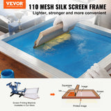 Darrahopens Furniture > Dining > Kitchen Sinks VEVOR Screen Printing Kit, 6 Pieces Aluminum Silk Screen Printing Frames, 25.4 x 35.6 cm Silk Screen Printing Frame with 110 Count Mesh, High Tension Nylon Mesh and Sealing Tape for T-shirts DIY