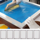 Darrahopens Furniture > Dining > Kitchen Sinks VEVOR Screen Printing Kit, 6 Pieces Aluminum Silk Screen Printing Frames, 25.4 x 35.6 cm Silk Screen Printing Frame with 110 Count Mesh, High Tension Nylon Mesh and Sealing Tape for T-shirts DIY