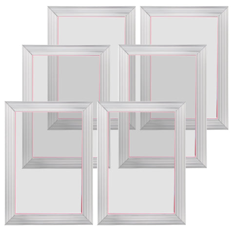Darrahopens Furniture > Dining > Kitchen Sinks VEVOR Screen Printing Kit, 6 Pieces Aluminum Silk Screen Printing Frames, 25.4 x 35.6 cm Silk Screen Printing Frame with 110 Count Mesh, High Tension Nylon Mesh and Sealing Tape for T-shirts DIY