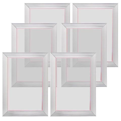 Darrahopens Furniture > Dining > Kitchen Sinks VEVOR Screen Printing Kit, 6 Pieces Aluminum Silk Screen Printing Frames, 25.4 x 35.6 cm Silk Screen Printing Frame with 156 Count Mesh, High Tension Nylon Mesh and Sealing Tape for T-shirts DIY