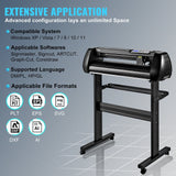Darrahopens Furniture > Dining > Kitchen Sinks VEVOR Vinyl Cutter Machine, 34inch Cutting Plotter, Offline Cutting Machine Kit Mobile Bluetooth, Precise Roller Shaft High Accuracy Adjustable Speed & Force, DIY SignMaster Software Blade for Windows