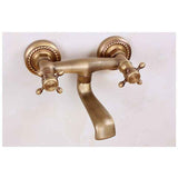 Darrahopens Furniture > Dining > Kitchen Sinks Vintage Copper Wall-Mounted Faucet, Antique Rotating Kitchen Sink with 180 Degree Rotation and Hot and Cold Water In Australia - Darrahopens
