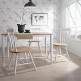 darrahopens Furniture > Dining Lory 1.2m 4 seater dining table- Natural + White