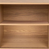 Darrahopens Furniture > Dining Natural Wood Ribbed Sideboard Cabinet