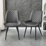 Darrahopens Furniture > Dining Tyler Fabric Chair (Set of 2) - Grey