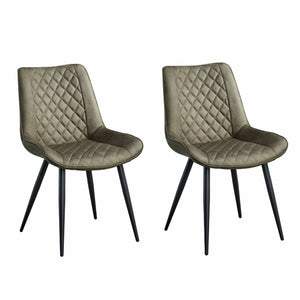 Darrahopens Furniture > Dining Tyler Fabric Chair (Set of 2) - Olive Green