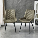 Darrahopens Furniture > Dining Tyler Fabric Chair (Set of 2) - Olive Green