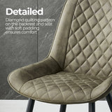 Darrahopens Furniture > Dining Tyler Fabric Chair (Set of 2) - Olive Green