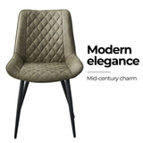 Darrahopens Furniture > Dining Tyler Fabric Chair (Set of 4) - Olive Green