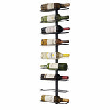 Darrahopens Furniture > Dining > Wine Racks Artiss Wall Mounted Wine Rack 9 Bottles Display Storage Organizer Metal Black