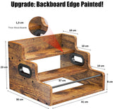 Darrahopens Furniture > Dining > Wine Racks CARLA HOME 3-Tier Liquor Bottle Display Shelf Rack Bar Organizer for Whiskey, Wine, Coffee Syrups, Spirits & Bottles