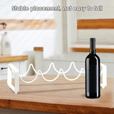 Darrahopens Furniture > Dining > Wine Racks Iron Wine Rack Bottle Holder Metal Display Stand Tabletop Decorative Storage - Brown