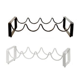 Darrahopens Furniture > Dining > Wine Racks Iron Wine Rack Bottle Holder Metal Display Stand Tabletop Decorative Storage - White