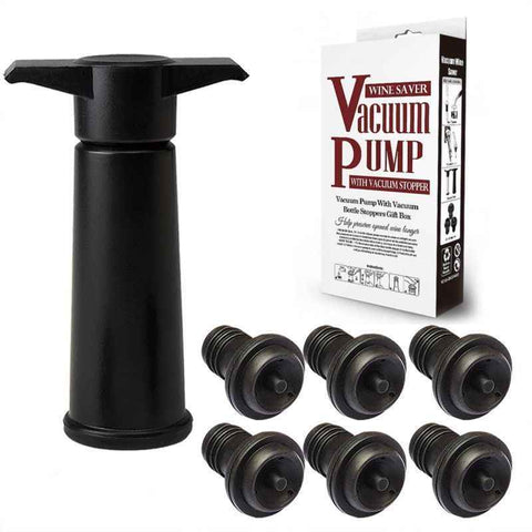 Darrahopens Furniture > Dining > Wine Racks red Wine Vacuum Pump with Preserver Stopper, Wine Fresh Keeping Set
