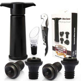 Darrahopens Furniture > Dining > Wine Racks red Wine Vacuum Pump with Preserver Stopper, Wine Fresh Keeping Set