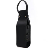 Darrahopens Furniture > Dining > Wine Racks Single Bottle Wine Riveted Carrier, Handmade from Leather, for Wedding, Birthday, Party and Holiday - black