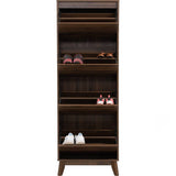 Darrahopens Furniture Hirado Tall Shoe Cabinet - Cocoa