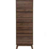 Darrahopens Furniture Hirado Tall Shoe Cabinet - Cocoa