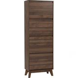 Darrahopens Furniture Hirado Tall Shoe Cabinet - Cocoa