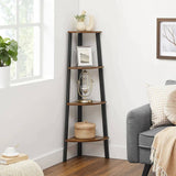 Darrahopens Furniture > Living Room 4 Tier Corner Shelf