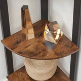 Darrahopens Furniture > Living Room 4 Tier Corner Shelf