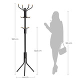 Darrahopens Furniture > Living Room 8 Hook Coat Rack Freestanding Tree