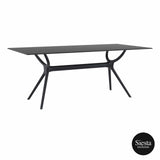 Darrahopens Furniture > Living Room Air Table 180 - Black (Top & Base)