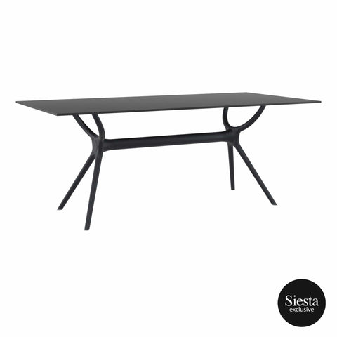 Darrahopens Furniture > Living Room Air Table 180 - Black (Top & Base)