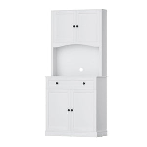 Darrahopens Furniture > Living Room Artiss Buffet Sideboard Cabinet Cupboard Pantry Storage Shelves Hutch White