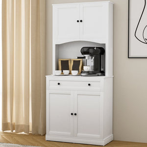 Darrahopens Furniture > Living Room Artiss Buffet Sideboard Cabinet Cupboard Pantry Storage Shelves Hutch White